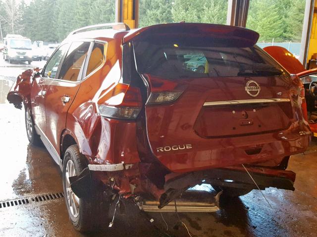 5N1AT2MV8JC771394 - 2018 NISSAN ROGUE SV RED photo 3