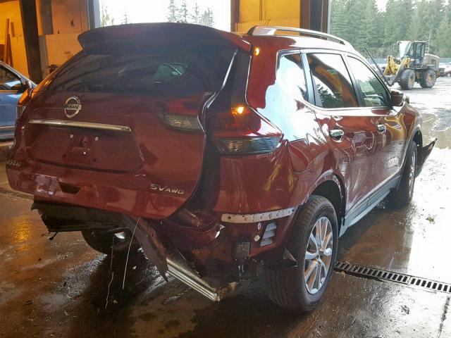 5N1AT2MV8JC771394 - 2018 NISSAN ROGUE SV RED photo 4