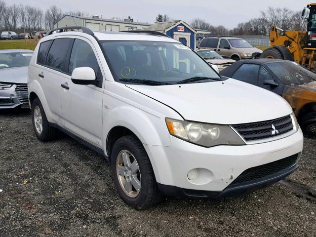 JA4MT31X37Z007644 - 2007 MITSUBISHI OUTLANDER WHITE photo 1