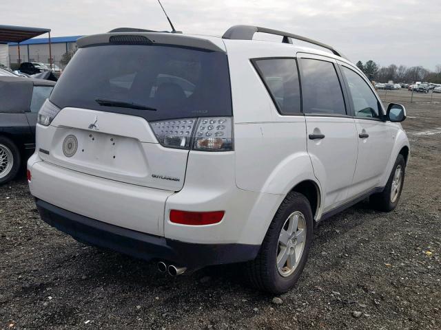 JA4MT31X37Z007644 - 2007 MITSUBISHI OUTLANDER WHITE photo 4