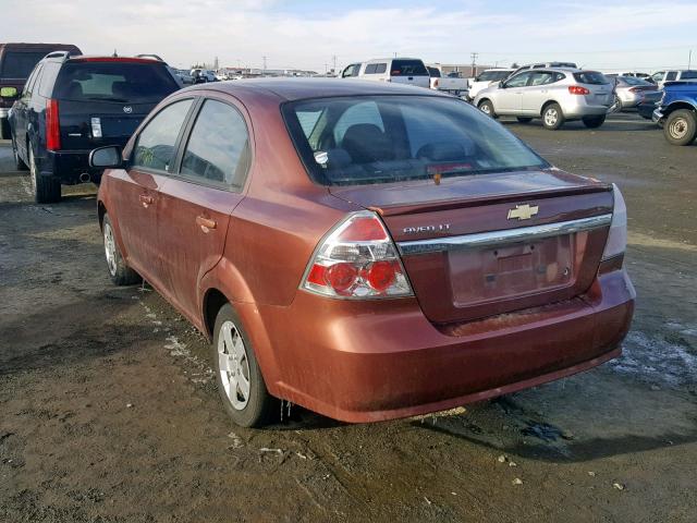 KL1TD5DE4BB244155 - 2011 CHEVROLET AVEO LS TAN photo 3