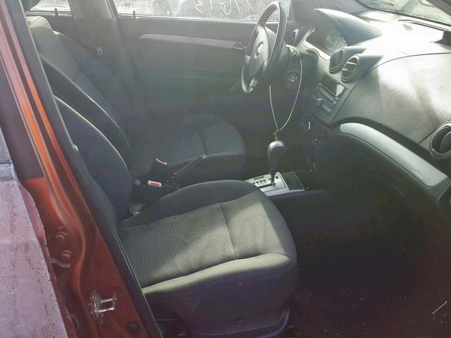 KL1TD5DE4BB244155 - 2011 CHEVROLET AVEO LS TAN photo 5