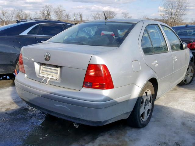 3VWSK69M32M073940 - 2002 VOLKSWAGEN JETTA GLS GRAY photo 4