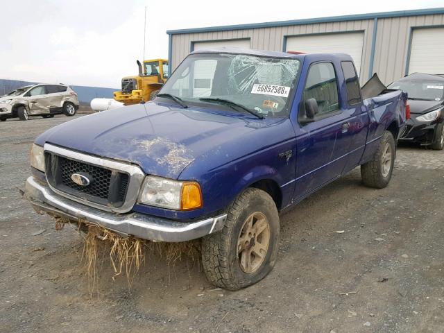 1FTYR15E24PB54676 - 2004 FORD RANGER SUP BLUE photo 2