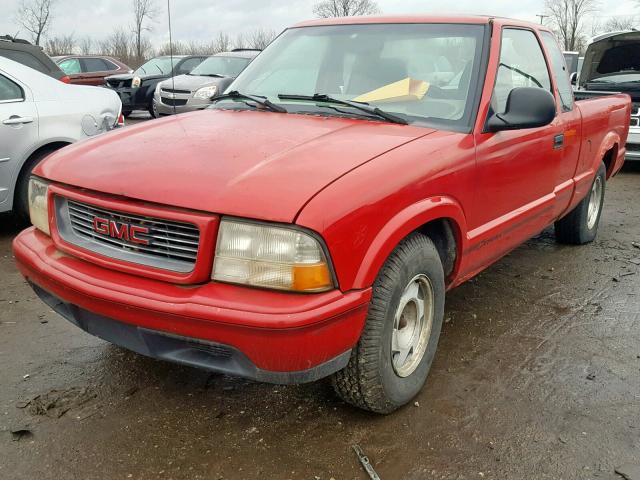 1GTCS1949W8519108 - 1998 GMC SONOMA RED photo 2