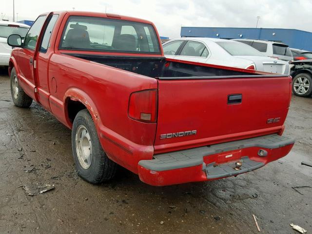 1GTCS1949W8519108 - 1998 GMC SONOMA RED photo 3