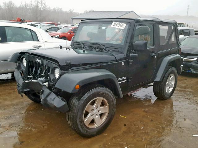 1J4AA2D10BL523952 - 2011 JEEP WRANGLER S BLACK photo 2