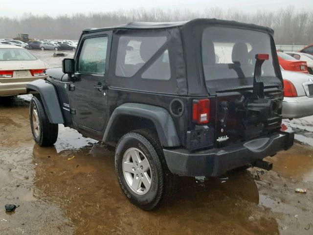 1J4AA2D10BL523952 - 2011 JEEP WRANGLER S BLACK photo 3