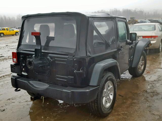 1J4AA2D10BL523952 - 2011 JEEP WRANGLER S BLACK photo 4