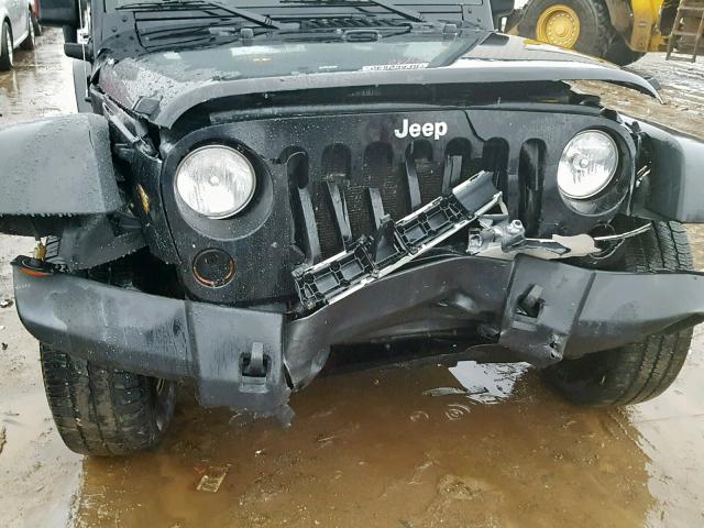 1J4AA2D10BL523952 - 2011 JEEP WRANGLER S BLACK photo 9