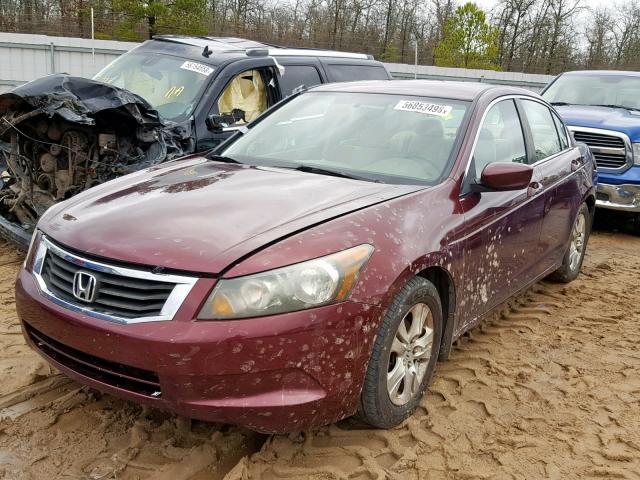 1HGCP2F41AA108753 - 2010 HONDA ACCORD LXP BURGUNDY photo 2