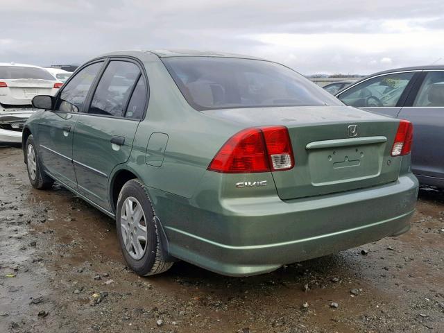 2HGES163X4H633423 - 2004 HONDA CIVIC DX V GREEN photo 3