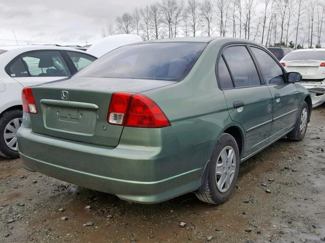 2HGES163X4H633423 - 2004 HONDA CIVIC DX V GREEN photo 4