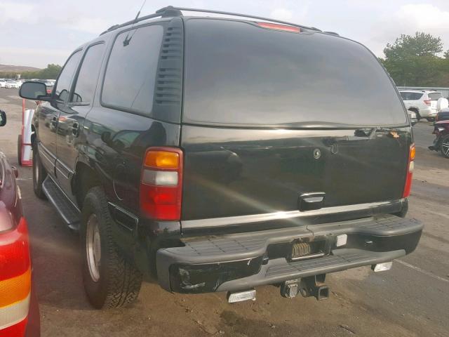 1GKEK13T61R149932 - 2001 GMC YUKON BLACK photo 3