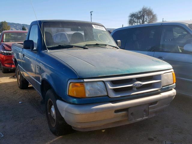 1FTCR10A9TPB43090 - 1996 FORD RANGER GREEN photo 1