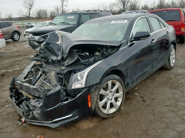 1G6AH5RX4F0104979 - 2015 CADILLAC ATS LUXURY BLACK photo 2