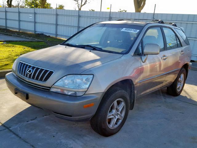 JTJGF10U410087065 - 2001 LEXUS RX 300 BEIGE photo 2