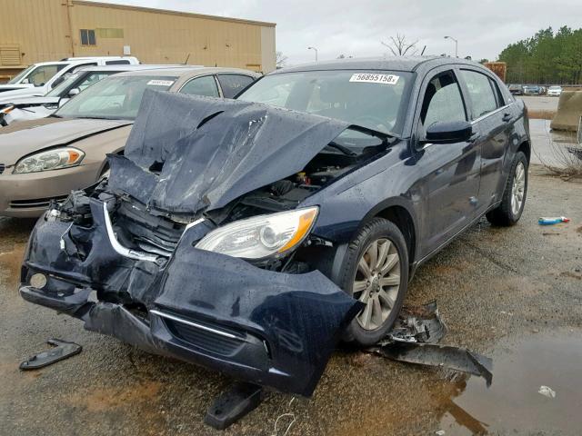 1C3CCBBBXCN299541 - 2012 CHRYSLER 200 TOURIN BLUE photo 2