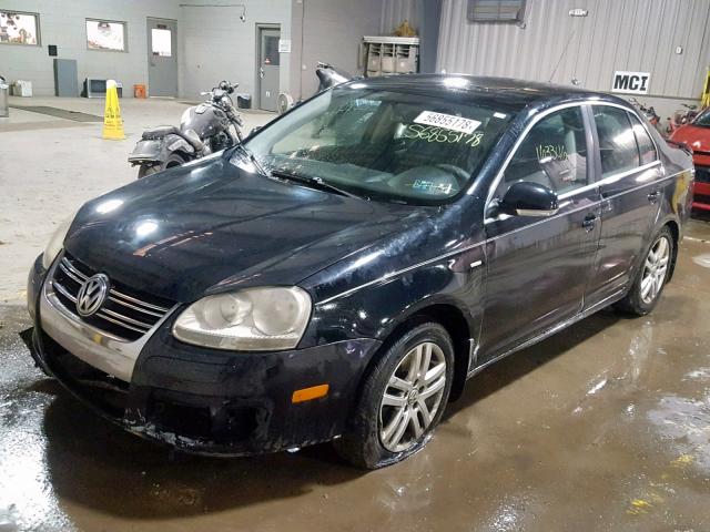 3VWEF71K27M195682 - 2007 VOLKSWAGEN JETTA WOLF BLACK photo 2