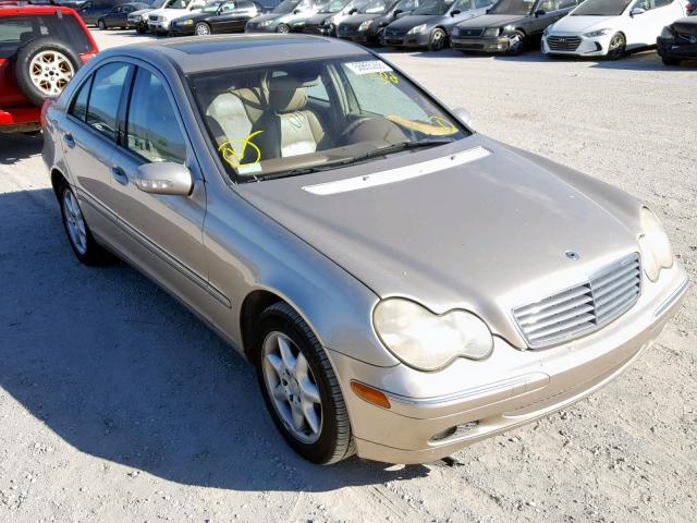 WDBRF61J01F055397 - 2001 MERCEDES-BENZ C 240 TAN photo 1