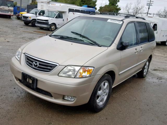 JM3LW28G4Y0132190 - 2000 MAZDA MPV WAGON TAN photo 2