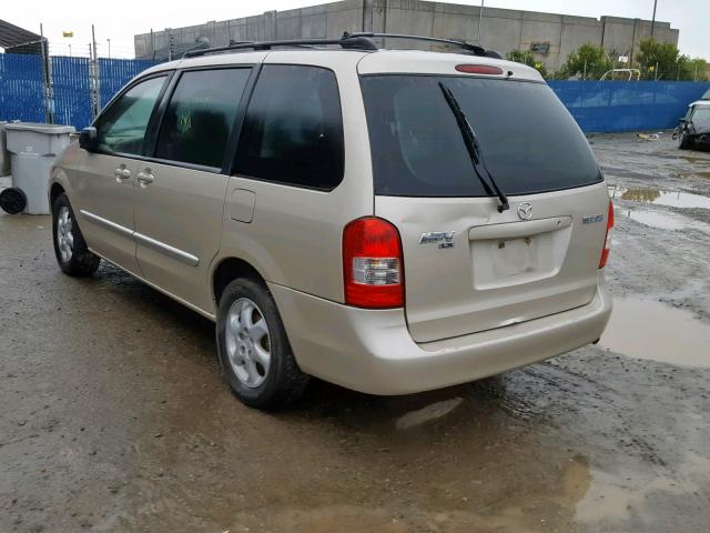 JM3LW28G4Y0132190 - 2000 MAZDA MPV WAGON TAN photo 3