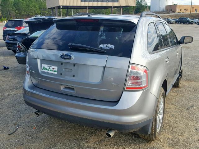 2FMDK38CX8BB11723 - 2008 FORD EDGE SEL SILVER photo 4