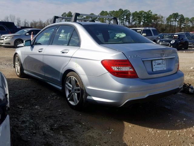 WDDGF4HB3DA878604 - 2013 MERCEDES-BENZ C 250 BLUE photo 3