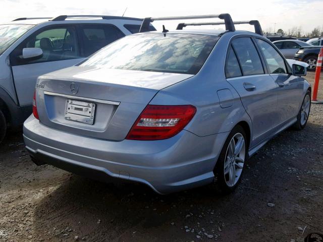 WDDGF4HB3DA878604 - 2013 MERCEDES-BENZ C 250 BLUE photo 4