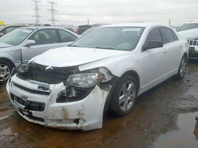 1G1ZB5E09CF139612 - 2012 CHEVROLET MALIBU LS WHITE photo 2