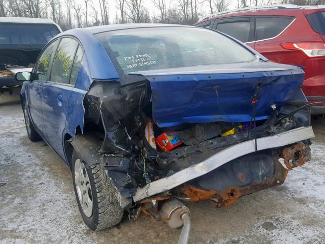 1G8AJ52F24Z196812 - 2004 SATURN ION LEVEL BLUE photo 3