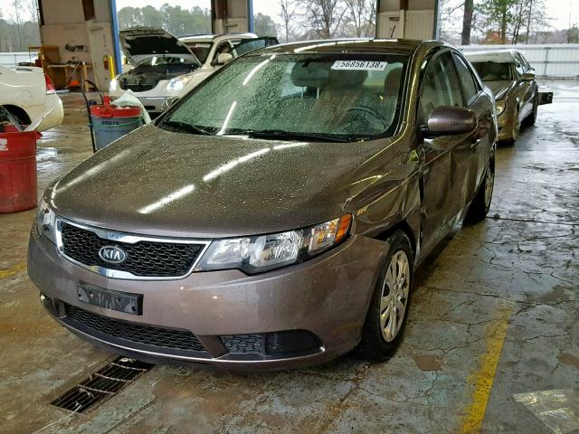 KNAFU4A28D5729729 - 2013 KIA FORTE EX GRAY photo 2