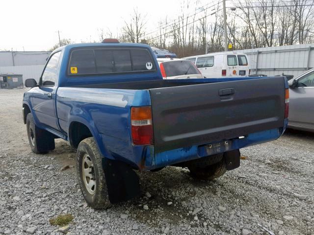 4TARN01P8SZ315630 - 1995 TOYOTA PICKUP 1/2 BLUE photo 3