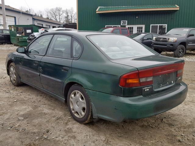 4S3BE635X17213843 - 2001 SUBARU LEGACY L GREEN photo 3