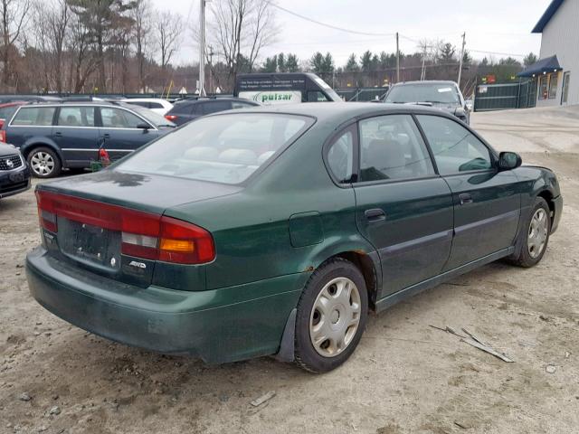 4S3BE635X17213843 - 2001 SUBARU LEGACY L GREEN photo 4