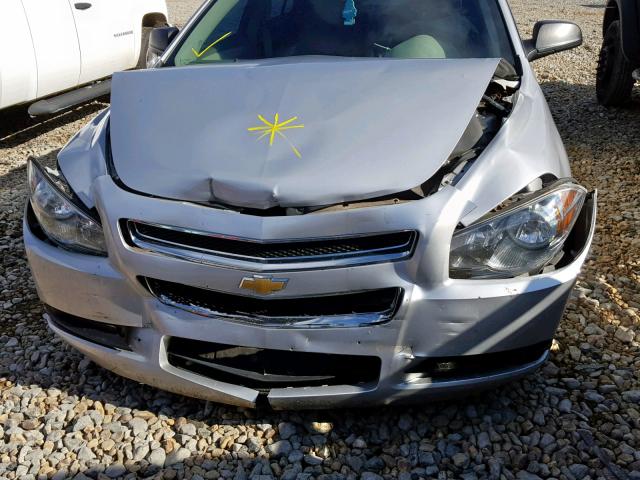 1G1ZA5EU3CF391958 - 2012 CHEVROLET MALIBU LS SILVER photo 9