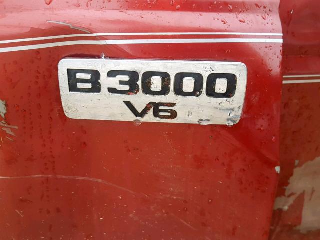 4F4YR12U21TM01443 - 2001 MAZDA B3000 RED photo 9