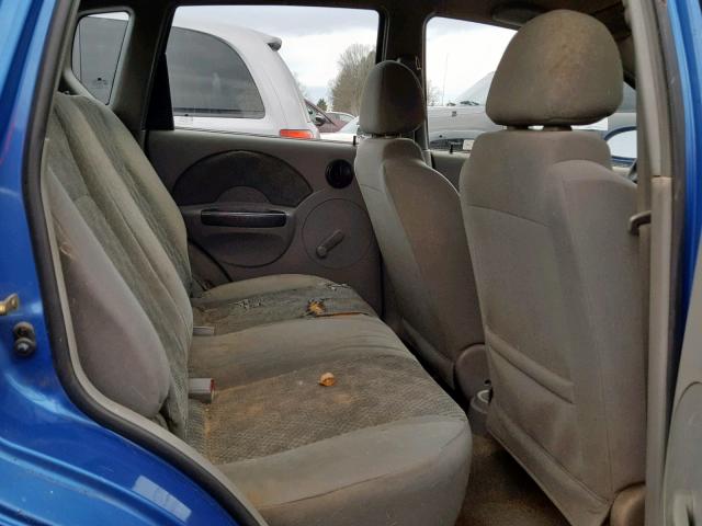 KL1TD62694B160742 - 2004 CHEVROLET AVEO BLUE photo 6