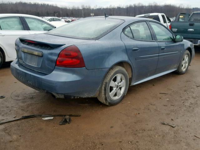 2G2WP552161258901 - 2006 PONTIAC GRAND PRIX BLUE photo 4