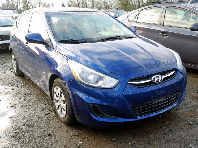 KMHCT5AE1HU346862 - 2017 HYUNDAI ACCENT SE BLUE photo 1