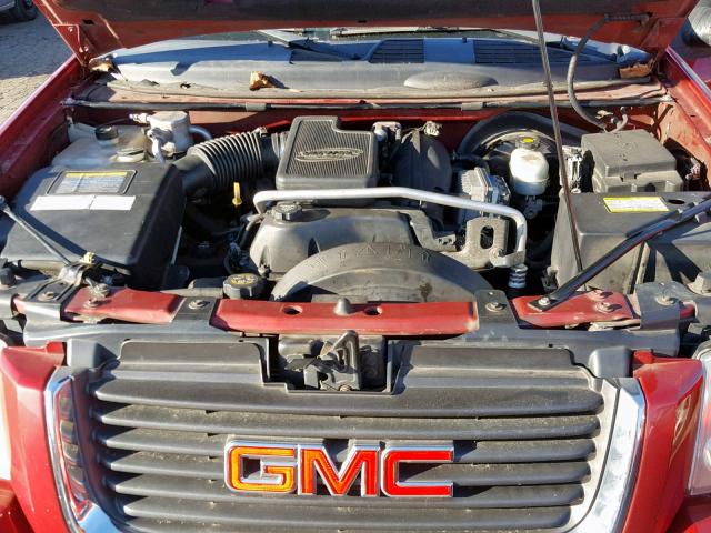 1GKES12S346162460 - 2004 GMC ENVOY XUV RED photo 7