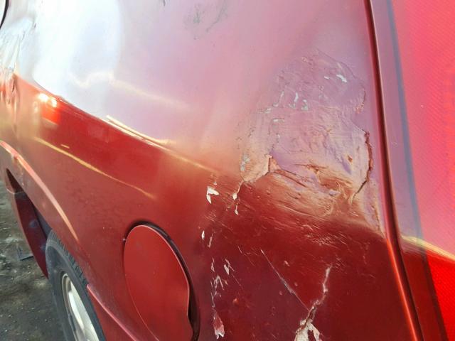 1GKES12S346162460 - 2004 GMC ENVOY XUV RED photo 9