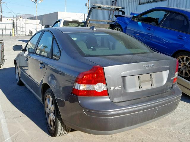 YV1MS382X72294261 - 2007 VOLVO S40 2.4I GRAY photo 3