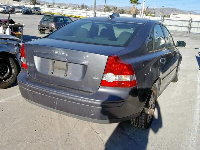 YV1MS382X72294261 - 2007 VOLVO S40 2.4I GRAY photo 4