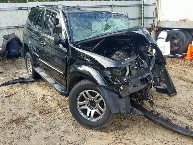 5TDZT38A96S277863 - 2006 TOYOTA SEQUOIA LI BLACK photo 1