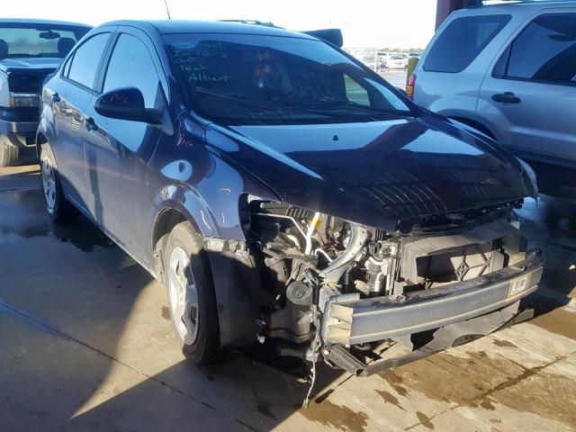 1G1JA5SH0F4207063 - 2015 CHEVROLET SONIC LS BLACK photo 1