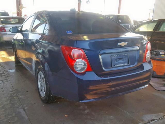 1G1JA5SH0F4207063 - 2015 CHEVROLET SONIC LS BLACK photo 3