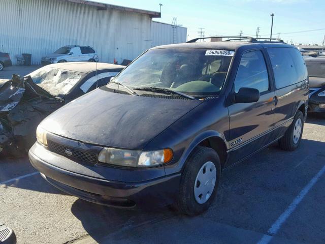 4N2DN11W3TD817839 - 1996 NISSAN QUEST XE PURPLE photo 2