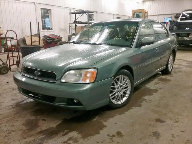 4S3BE635237211703 - 2003 SUBARU LEGACY L GREEN photo 2