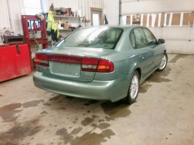 4S3BE635237211703 - 2003 SUBARU LEGACY L GREEN photo 4